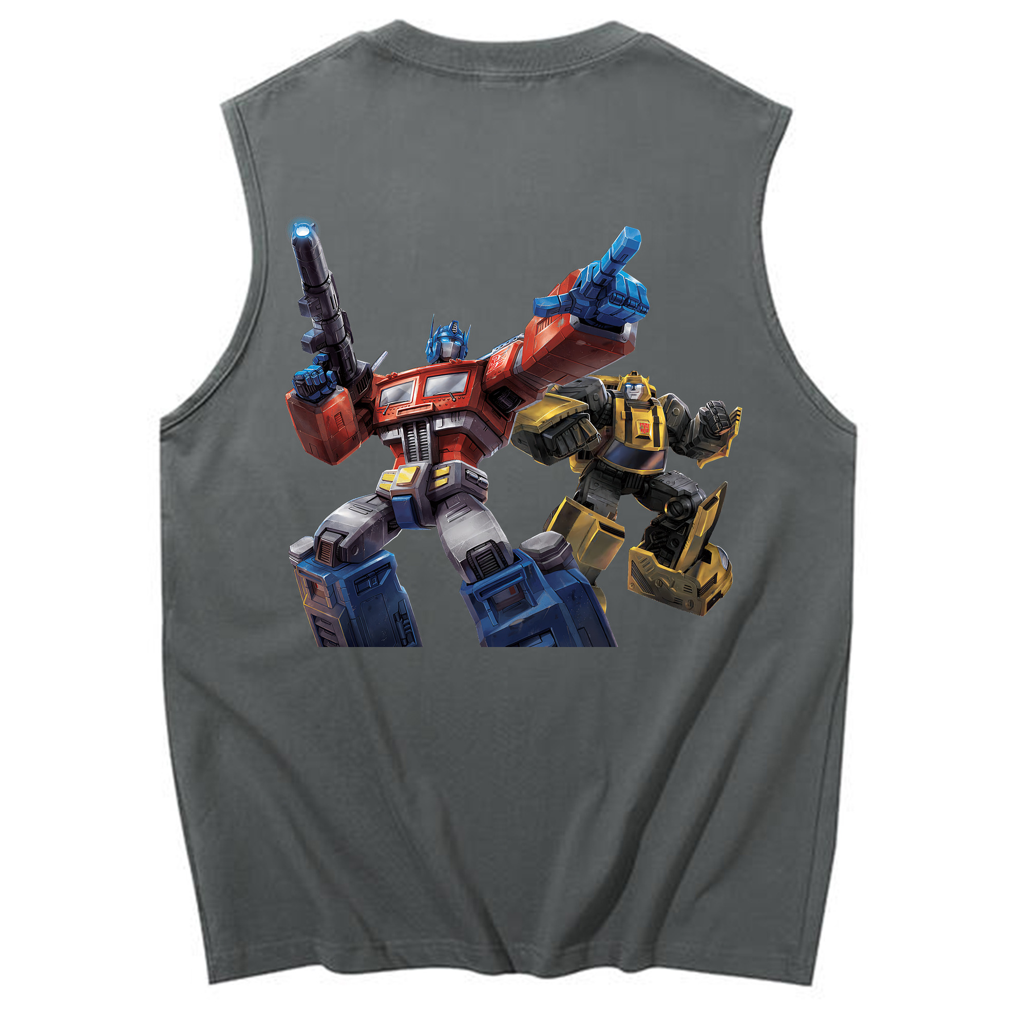 （画像用） Transformers トランスフォーマー コットン100％タンクトップ（背面プリント）